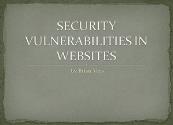 Website Vulnerabilities Powerpoint Presentation