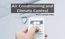 Air Conditioning and Climate Control PowerPoint Presentation