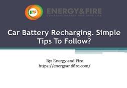 Car Battery Recharging Powerpoint Presentation