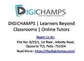 DIGICHAMPS OnLine Learning Beyond Classrooms Powerpoint Presentation