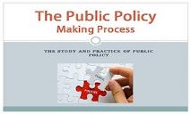 The Public Policy Making Process PowerPoint Presentation