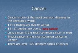 Cancer PowerPoint Presentation