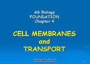 Cell Membranes Powerpoint Presentation