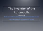 The Invention of the Automobile Powerpoint Presentation