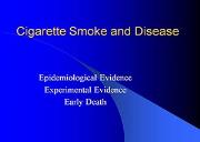 Cigarette Smoke And Disease Powerpoint Presentation