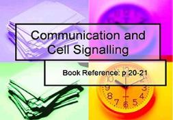 Communication And Cell Signalling PowerPoint Presentation