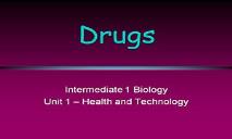 Drugs PowerPoint Presentation