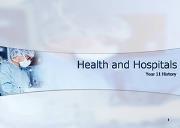 Health And Hospitals Powerpoint Presentation