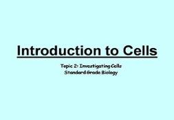 Introduction To Cells PowerPoint Presentation