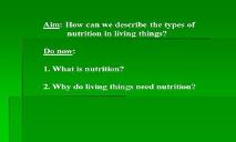 Nutrition PowerPoint Presentation