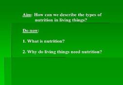 Nutrition PowerPoint Presentation