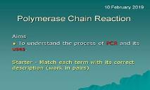 Pcr PowerPoint Presentation