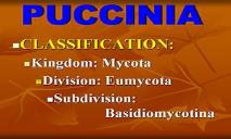 Puccinia Fungus PowerPoint Presentation