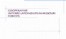 Cooperative Interrelatoinships In Missouri Forests PowerPoint Presentation