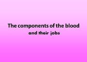 The Components Of The Blood Powerpoint Presentation