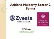 Ashiana Mulberry Sector 2 Sohna Powerpoint Presentation