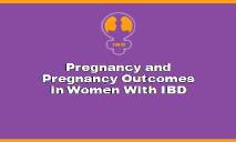 Pregnancy and Pregnancy Outcomes in Women PowerPoint Presentation