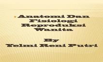 ANATOMI REPRODUKSI WANITA PowerPoint Presentation