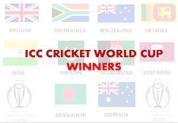 ICC Cricket World Cup Winner List PowerPoint Presentation