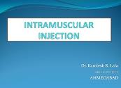 Intramuscular Injection Powerpoint Presentation