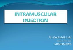 Intramuscular Injection PowerPoint Presentation