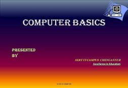 computer basics PowerPoint Presentation