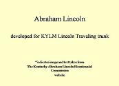 Abraham Lincoln Powerpoint Presentation