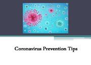 Coronavirus Prevention Tips Powerpoint Presentation