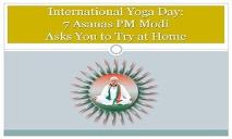 Modi Yoga Asanas PowerPoint Presentation