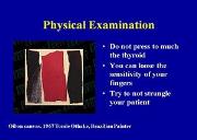 Clinical examination of the thyroid Powerpoint Presentation