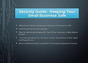 Security Guide Keeping Your Small Business Safe Powerpoint Presentation