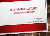 Free vs paid Press release Powerpoint Presentation