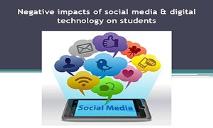 Negativity of Social Media PowerPoint Presentation