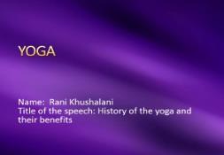 YOGA PowerPoint Presentation