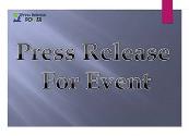 Event For Press Release News Powerpoint Presentation
