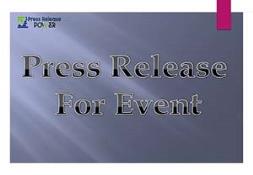 Event For Press Release News PowerPoint Presentation