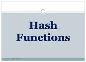 Hash Functions Powerpoint Presentation