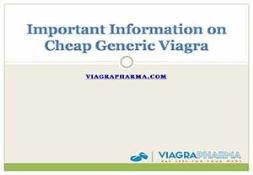 Important Information on Cheap Generic Viagra Powerpoint Presentation