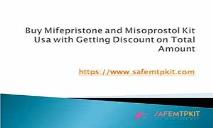 Buy Mifepristone and Misoprostol Kit Usa PowerPoint Presentation