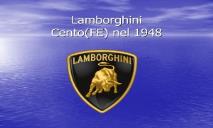 Lamborghini PowerPoint Presentation