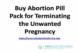 Buy Abortion Pill Pack for Terminating the Unwanted Pregnancy Powerpoint Presentation