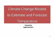 Climate Change Model Powerpoint Presentation