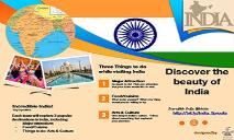 India Brochure for Incredible India PowerPoint Presentation