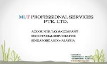 COMPANY SECRETARIAL SERVICE FOR SINGAPORE AND MALAYSIA PowerPoint Presentation