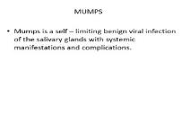 MUMPS PowerPoint Presentation