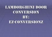 Lamborghini Door Conversion Powerpoint Presentation
