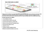 How to fake location on android Powerpoint Presentation