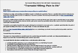 Buy Tramadol Online in USA Overnight Delivery Powerpoint Presentation