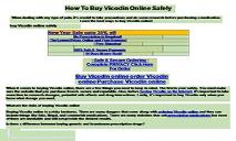 How To Buy Vicodin Online Safely PowerPoint Presentation