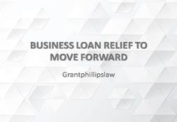 Business Loan Relief To Move Forward Powerpoint Presentation